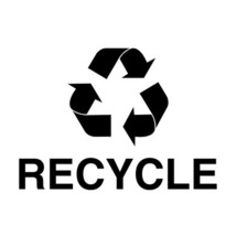 2x Recycle sign Decal Sticker Different colors &amp; size for Windows/Trash ... - £3.49 GBP+