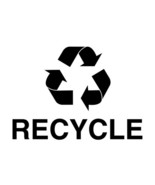 2x Recycle sign Decal Sticker Different colors &amp; size for Windows/Trash ... - £3.52 GBP+