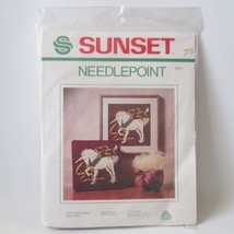 Sunset The Christmas Unicorn 6050 Needlepoint Kit Robin York Wool Yarn 1982 - £31.63 GBP