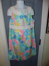 Lilly Pulitzer Spring Fling Mini Henley Dress Size 8 Girl&#39;s Euc - £36.94 GBP