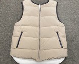 Sumi Sumi Puffy Vest Reversible Wool Size F Or M/L USA Brown - $46.75