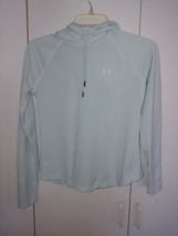 UNDER ARMOUR LOOSE LADIES LIGHTWEIGHT HOODIE-XS-GENTLY WORN-COMFY/CUTE - $13.09