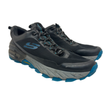 Skechers Men&#39;s Outdoor Water-Repellent Hiking Trail Sneakers Black/Blue ... - £45.03 GBP