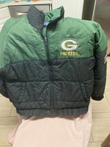 Vintage 90s Green Bay Packers Pro Player NFL Football Zip Up Jacket Size L - £73.98 GBP