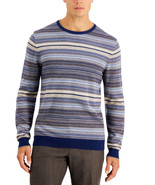 Tasso Elba Men&#39;s Intarsia Crewneck Sweater Cotton/Viscose/Silk/Cashmere ... - $467.44 MXN
