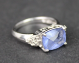 antique LAVENDER SAPPHIRE ring STERLING SILVER 925 ladies purple size 7 - £34.47 GBP