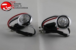 Dual Function Mini Clear Stainless Turn Signal Blinker Lights Truck Hot ... - £21.86 GBP