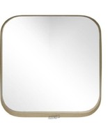 Medium Square Gold Modern Mirror with Rounded Corners (26 in. H x 26 in. W) - £72.45 GBP