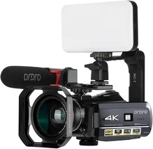 Ordro AC3 4K Camcorder Video Camera 1080P 60FPS Vlog Camera IR Night Vision WiFi - £267.29 GBP