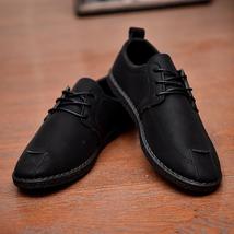 Men Casual Shoes PU Genuine Leather Loafer Shoes - $29.99