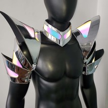 Burning Man Holographic Silver Edge Reflective Armor,Rave Festival Armor... - $80.00