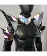 Burning Man Holographic Silver Edge Reflective Armor,Rave Festival Armor... - $80.00