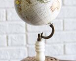 Rustic Western Farmhouse World Atlas Map Globe Desktop Standing Decor Ac... - $40.40 CAD