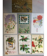 HOLIDAY POSTCARDS vintage lot of seven (7) different, as shown Christmas... - $20.35 CAD