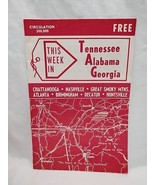 Vintage 1964 This Week In Tennessee Alabama Georgia Brochure Booklet - $201.33 MXN