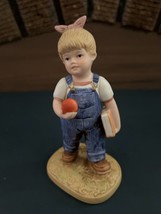 &quot;Denim Days&quot;, Homco Figurine Of Girl Going To School - £5.99 GBP