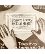 Ayer&#39;s Cherry Plaster Bandage 1899 Advertisement Victorian Quack Medicin... - $24.99