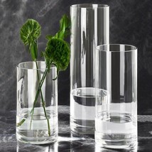 3 Pcs Acrylic Clear Cylinder Flower Vase For, H 8&quot; + H 10&quot; + H 12&quot; No Flowers - £32.19 GBP