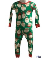 Carters Children 2 PC Santa Pajama Set Toddler Size 2T Green Red White - $7.84