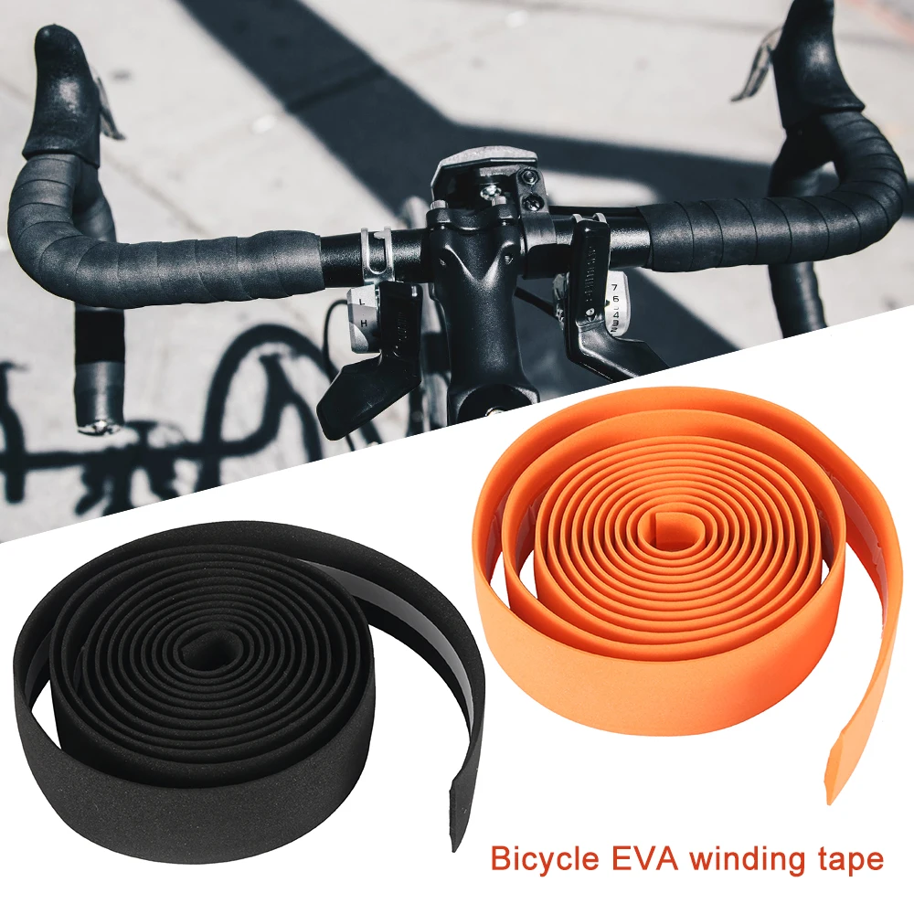 Sporting 2 Pcs High Elastic EVA Bicycle Handlebar Tape Cycling Mountain Bike Han - £23.82 GBP