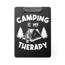 Personalized Black White Camping Print Clipboard - £38.08 GBP