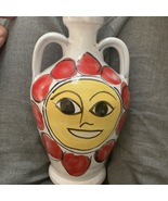 Bottiglia Stile De Simone Ceramica Sicula Sicilia Itaria Made - $165.88