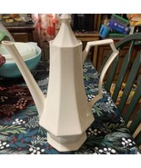 INDEPENDENCE IRONSTONE BY INTERPACE JAPAN  WHITE  13&quot; TALL COFFEE / TEAPOT - $54.16 CAD