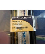 Super Talent Memory T5UB1G8C4 1GB Heatspreader 64MX8CL4 New Is Sealed Fa... - $28.43 CAD