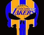Los Angeles Lakers Skull Flag 3X5Ft Polyester Banner USA Digital Print - $15.99
