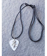 Grateful Dead Bear Guitar Pick Adjustable Necklace   PEARLY WHITE - $12.99