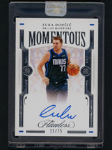 2020-21 Panini Flawess Momentous Luka Doncic Autograph Card #23/25 Mavericks - £1,899.26 GBP