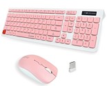 Wireless Keyboard And Mouse Combo, Quiet Full-Sized Wireless Keyboard An... - $40.99
