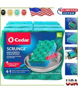 Odor-Resistant Non-Scratch Scrubbing Sponge Pack of 6 - Kitchen &amp; Bathro... - $385.08 MXN