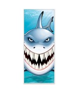 Luau Pirate SHARK ATTACK DOOR COVER Tropical Fish Ocean Backdrop Wall De... - £6.71 GBP