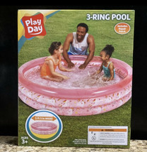 3 Ring Inflatable Pink Swimming Pool Unicorn Design Kids Summer Toddler ... - £27.82 GBP
