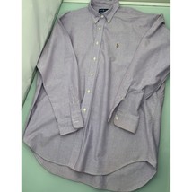 Polo Ralph Lauren Blake Men Oxford Shirt Purple Long Sleeve Button Up Large L - £19.82 GBP