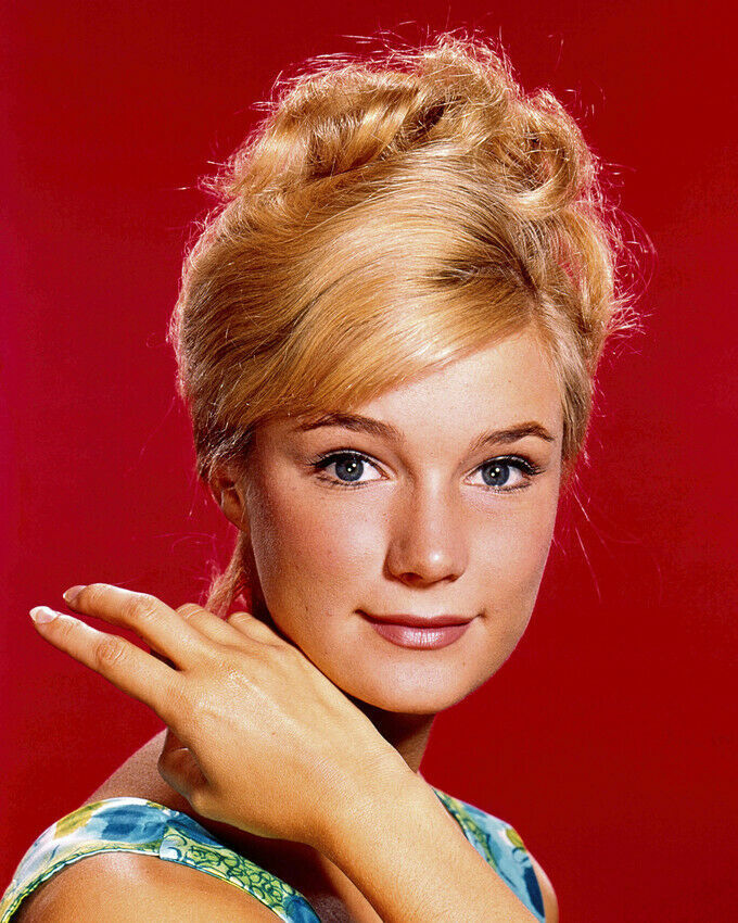 Yvette Mimieux beautiful studio portrait 1967 red background 24X36 Poster - $29.00