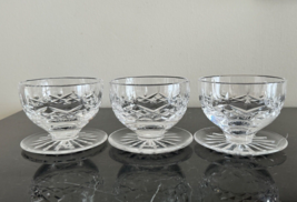 Waterford Crystal Ireland Set of 3 Lismore Footed Dessert Bowls - $117.81