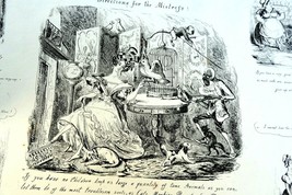 The ART of TORMENTING No 5 HENRY HEATH CARICATURE PRINT  1840 Victorian - $65.41