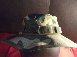MIL-TYPE HAT SUN HOT WEATHER BOONIE MILITARY JUNGLE TYPE II WOODLAND BDU 7 - $21.86