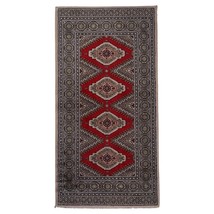 Vintage German Geometric Rug 2.3&#39; x 4.6&#39; (72cm x 142cm) 1970s - 1С1162 - $275.61 CAD