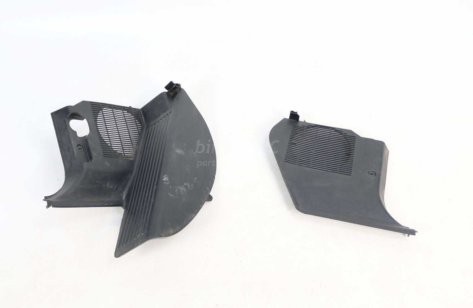 BMW E36 Black Lower Front Footrest Kick Panels Trims Side Covers 19921998 OEM Trim