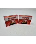 MAXELL Mini DV 60 min TAPES. BRAND NEW SEALED. LOT OF 2 - $8.80 CAD