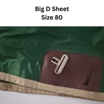 Big D Horse Green Nylon Sheet Size 80 USED image 2