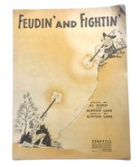 1947 Feudin&#39; and Fightin&#39; Al Dubin &amp; Burton Lane Vintage Sheet Music  - €12,64 EUR