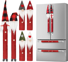 Gnome Christmas Refrigerator Handle Covers Set of 8, Adorable Swedish To... - $30.15
