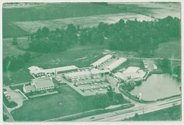 Green Meadows Country Inn Worthington Ohio Vintage Postcard Unposted Aerial View - £3.85 GBP