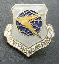 Twenty Second Air Force 22nd USAF Hat Jacket Lapel Pin 1 inch US - £4.19 GBP