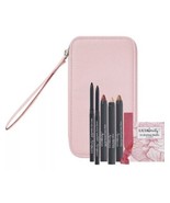 ULTA BRAND SPRING PINK ZIPPER WRISTLET COSMETIC CASE WITH MAKEUP PRODUCTS - $23.75 CAD