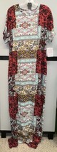 NWT LuLaRoe 3XL Multicolor Color Block Maria Knit Fabric Long Maxi Dress - £37.38 GBP